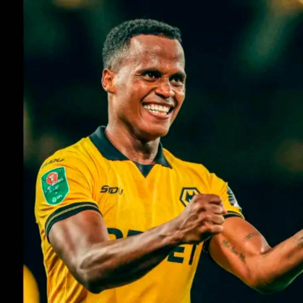 El chocoano Jhon Arias, de 28 años, llegó al fútbol de Inglaterra a mediados de 2025, después de hacer un buen Mundial de Clubes con el Fluminense brasileño. Foto: @Wolverhampton 