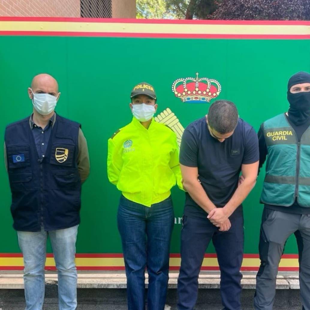 Los capturados estaban al frente de una organización que recibía grandes sumas de dinero producto del envío de cocaína a Europa. FOTO: Cortesía Fiscalía