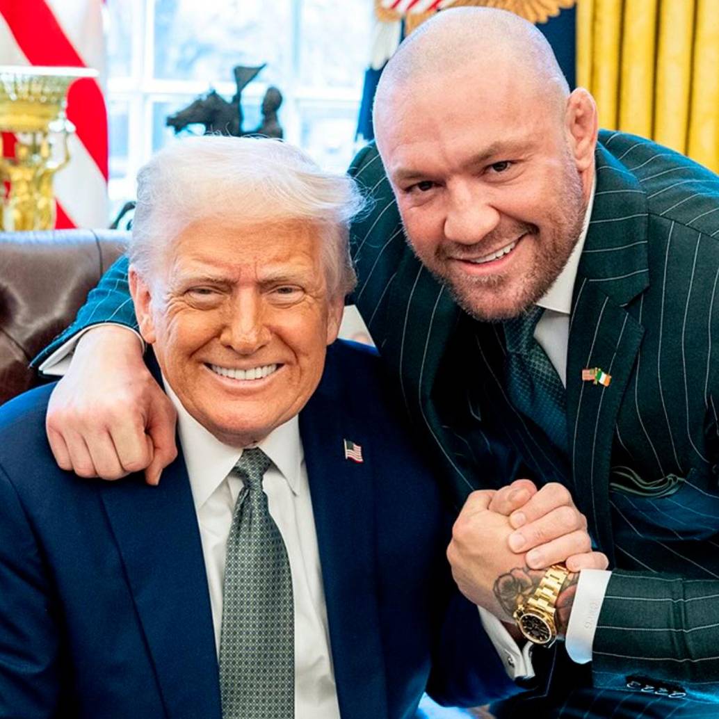 Donald Trump y Conor McGregor en el Despacho Oval de la Casa Blanca. FOTO: Tomada de Instagram @whitehouse