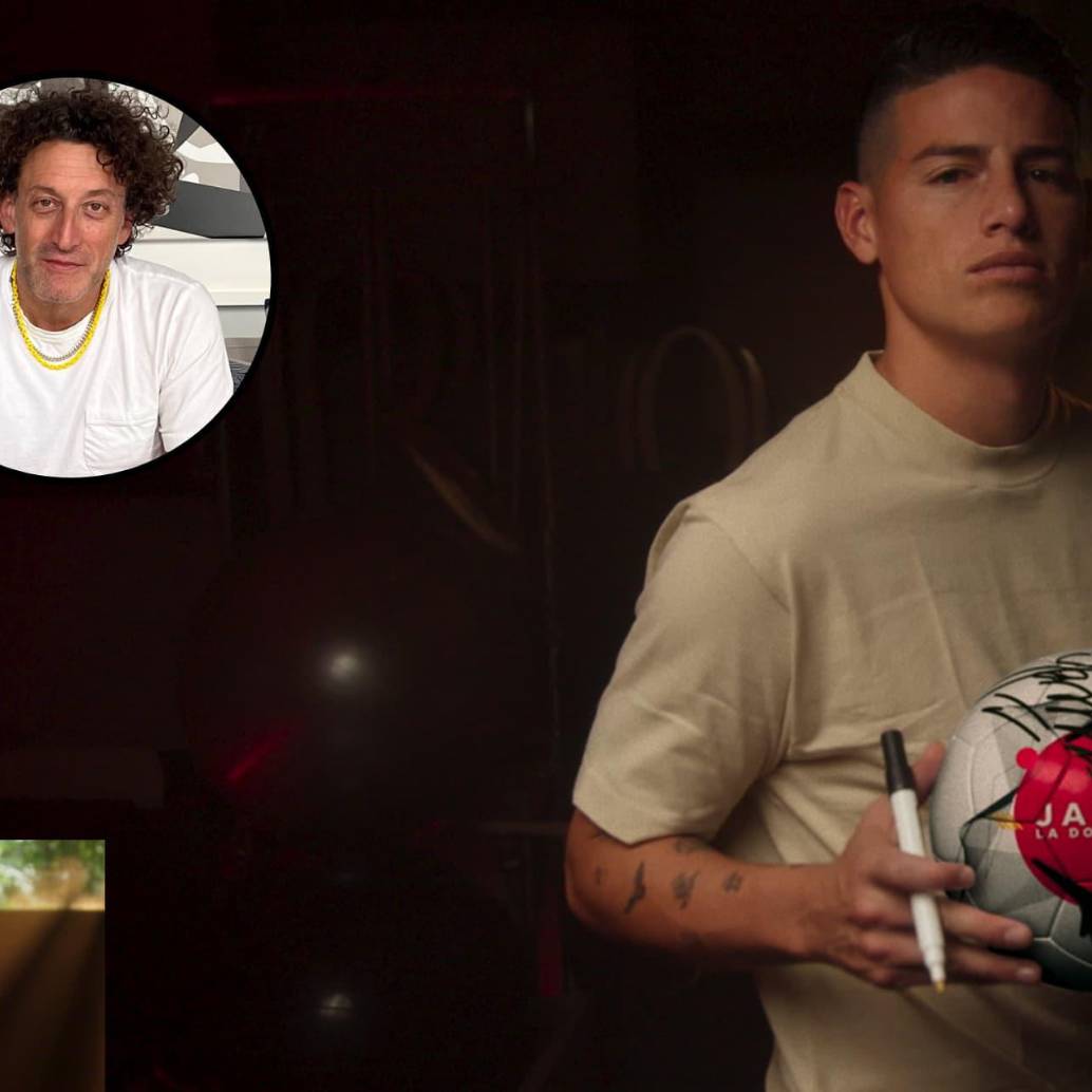 Simón Brand, en el círculo, es el director de James, el documental que estrenará Netflix la próxima semana sobre la vida del 10 de la Selección Colombia. FOTOS Cortesía