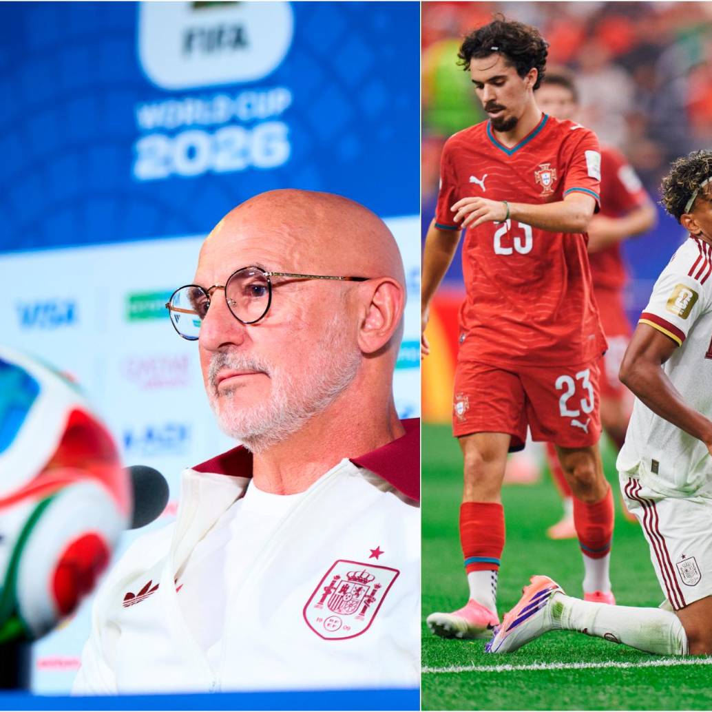 Luis De la Fuente y Lamine Yamal quieren llevar a España a su segunda semifinal mundialista. FOTO: <b>X Sefutbol</b>