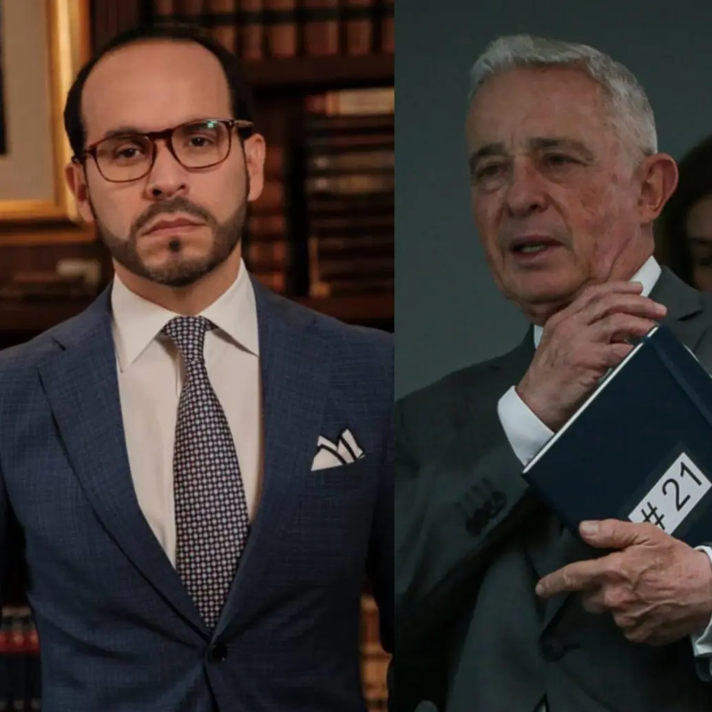 El precandidato Abelardo de la Espriella y el expresidente Álvaro Uribe. FOTO: COLPRENSA