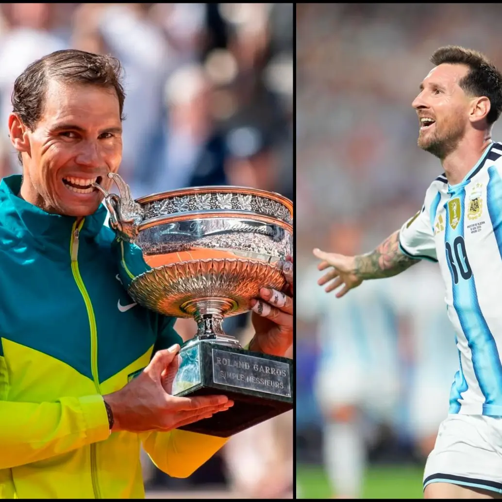 Rafa Nadal y Lionel Messi intercambiaron elogios. FOTO: <b>Instagram RafaelNadal y lionelmessi</b>