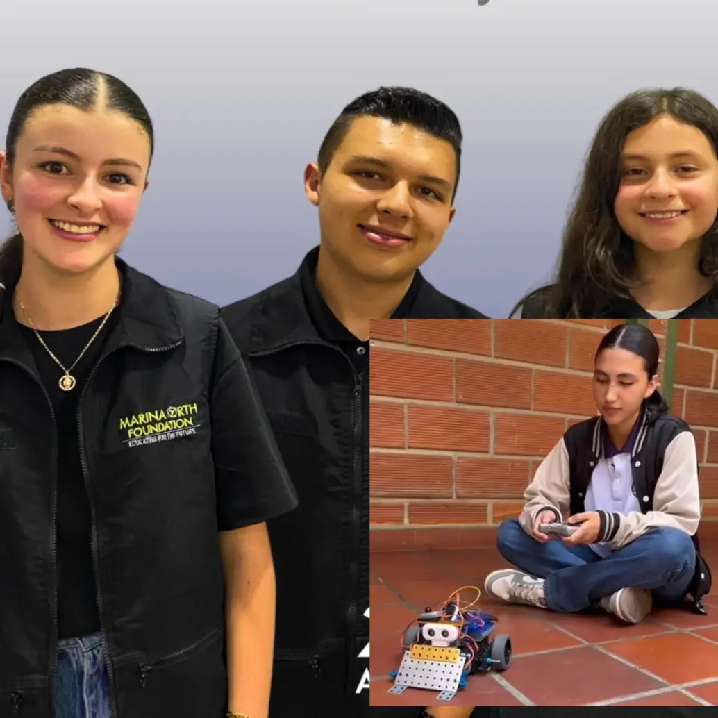 Estos son las jóvenes destacados en la robótica que buscan viajar a Asia para conseguir el campeonato mundial. FOTO: Cortesía e imagen tomada de redes.