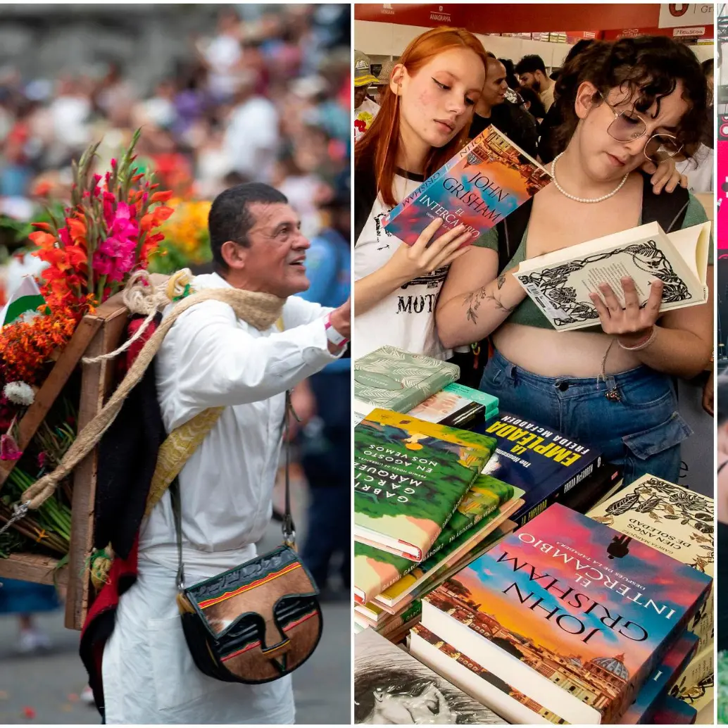 La Feria de las Flores, la Fiesta del Libro y el Festival Internacional Altavoz son algunos de los eventos que vivirá Medellín en este 2026. FOTOS: EL COLOMBIANO 