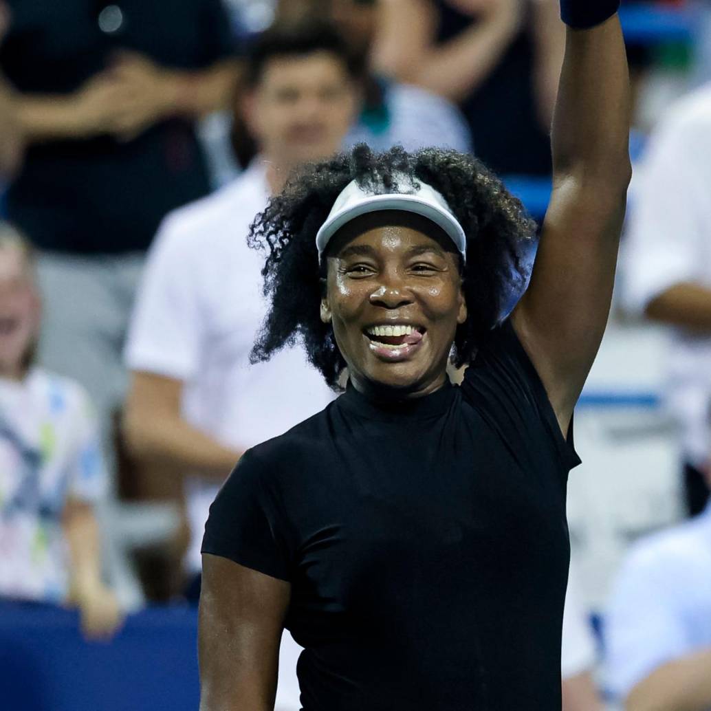 Venus Williams, de 45 años, regresó a las canchas después de . FOTO: TOMADA DEL X DE @USOpen