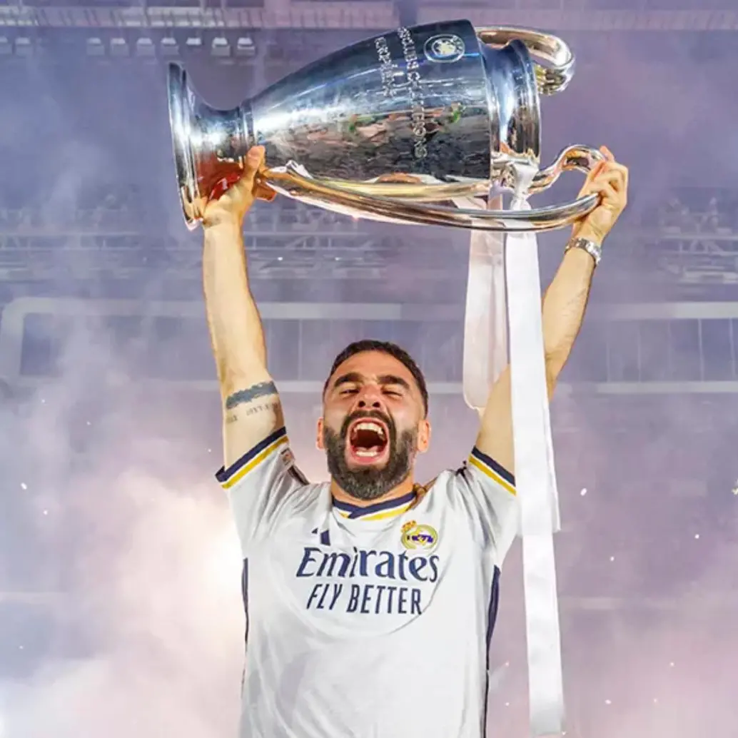 El futbolista español Daniel Carvajal fue capitán del Real Madrid en varias temporadas. Ganó seis Champions con el equipo español. Foto: Real Madrid 