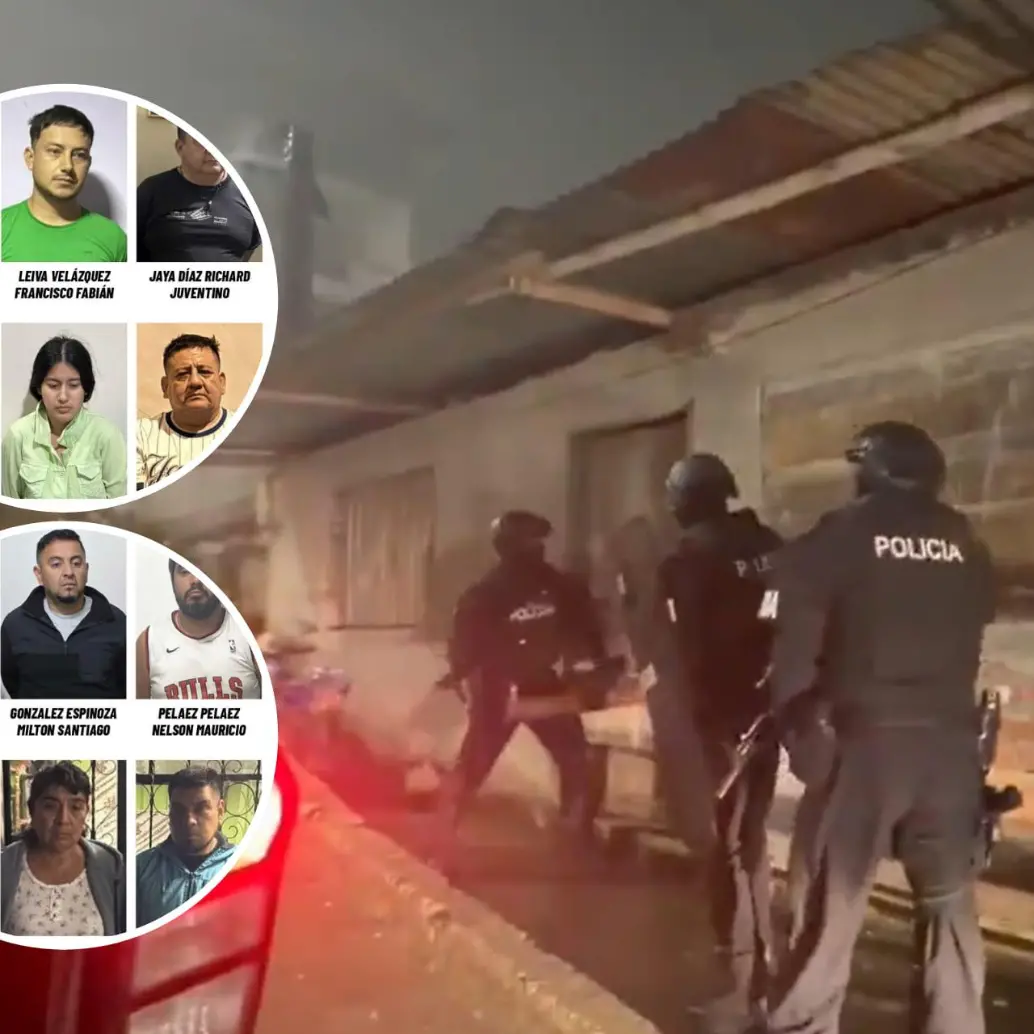 Operativo con 400 policías y 76 fiscales en Ecuador contra una red de tráfico de armas; Colombia no cooperó, según las autoridades. Foto: Ministerio de Interior Ecuador