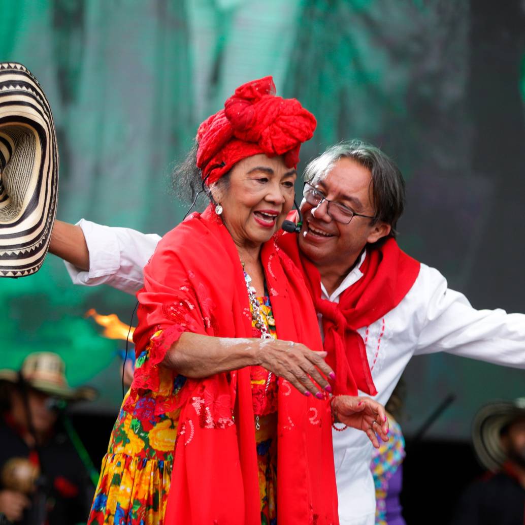 Totó la Momposina en su último show. FOTO Colprensa