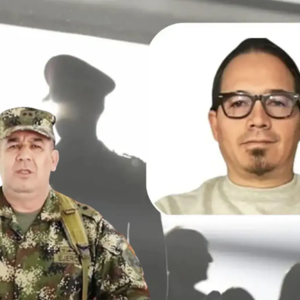 General Miguel Huertas y el director de Inteligencia de la DNI, Wilmar Mejía. Foto: UdeA y captura de video.