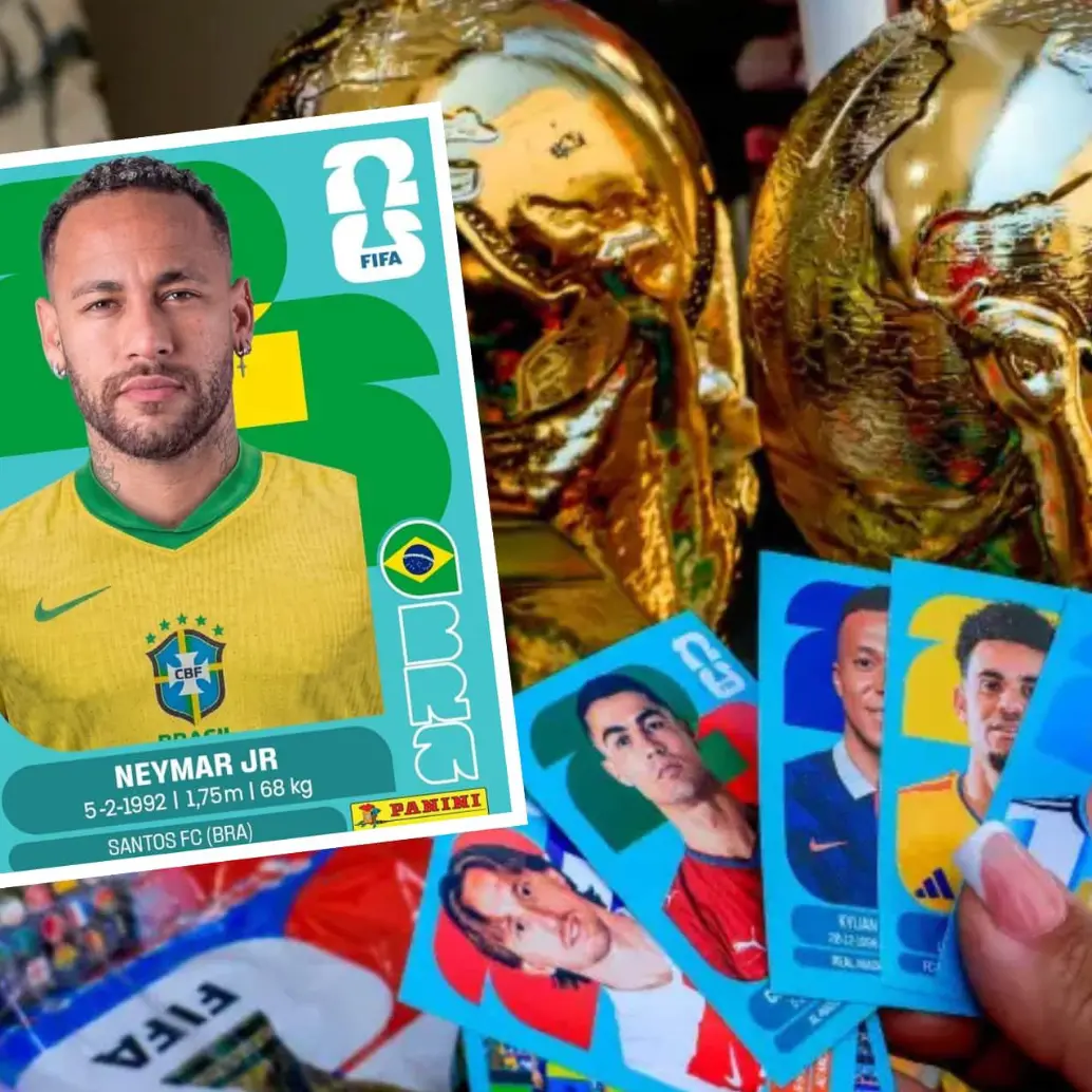 Neymar llegará al álbum del Mundial 2026 gracias al nuevo kit de completación de Panini. Foto: Camilo Suárez / redes sociales