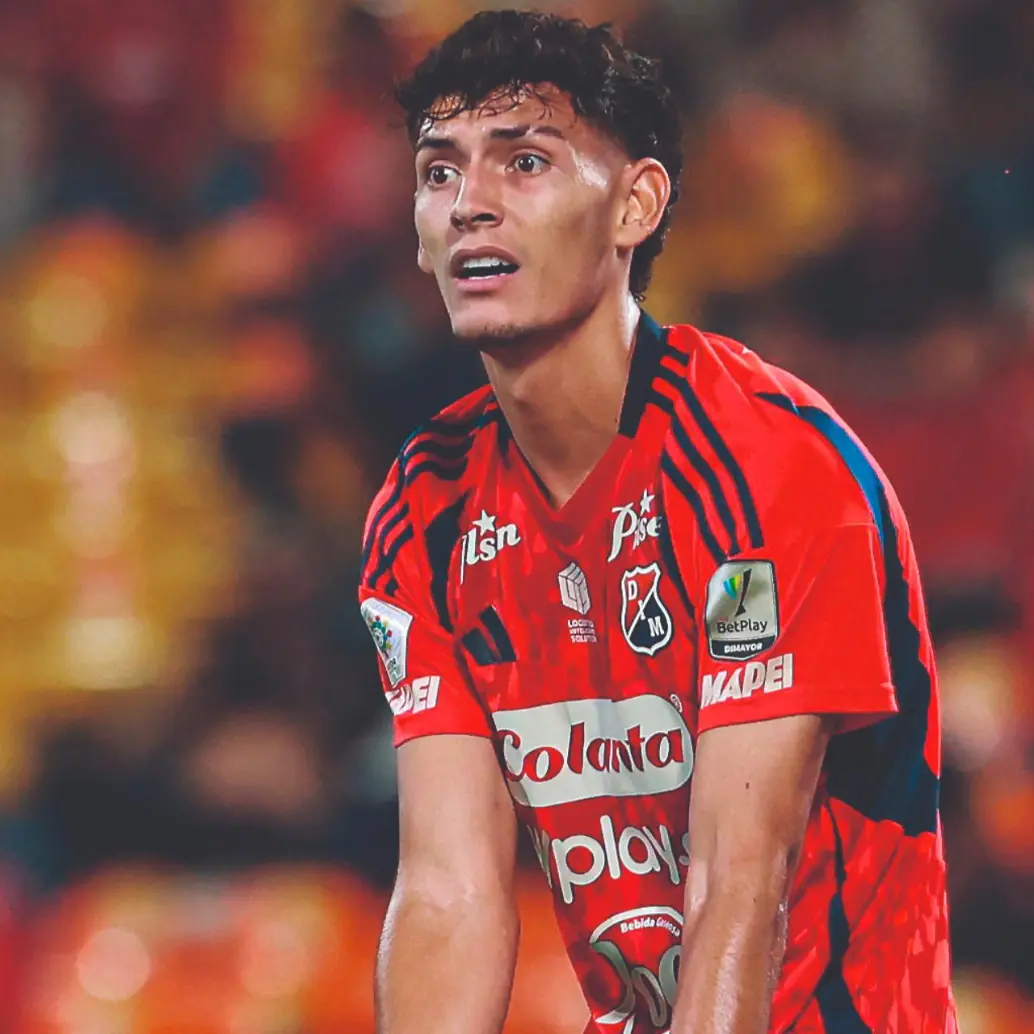 El delantero uruguayo Enzo Larrosa es una de las cartas que tiene el DIM para visitar a Millonarios. FOTO: Manuel Saldarriaga