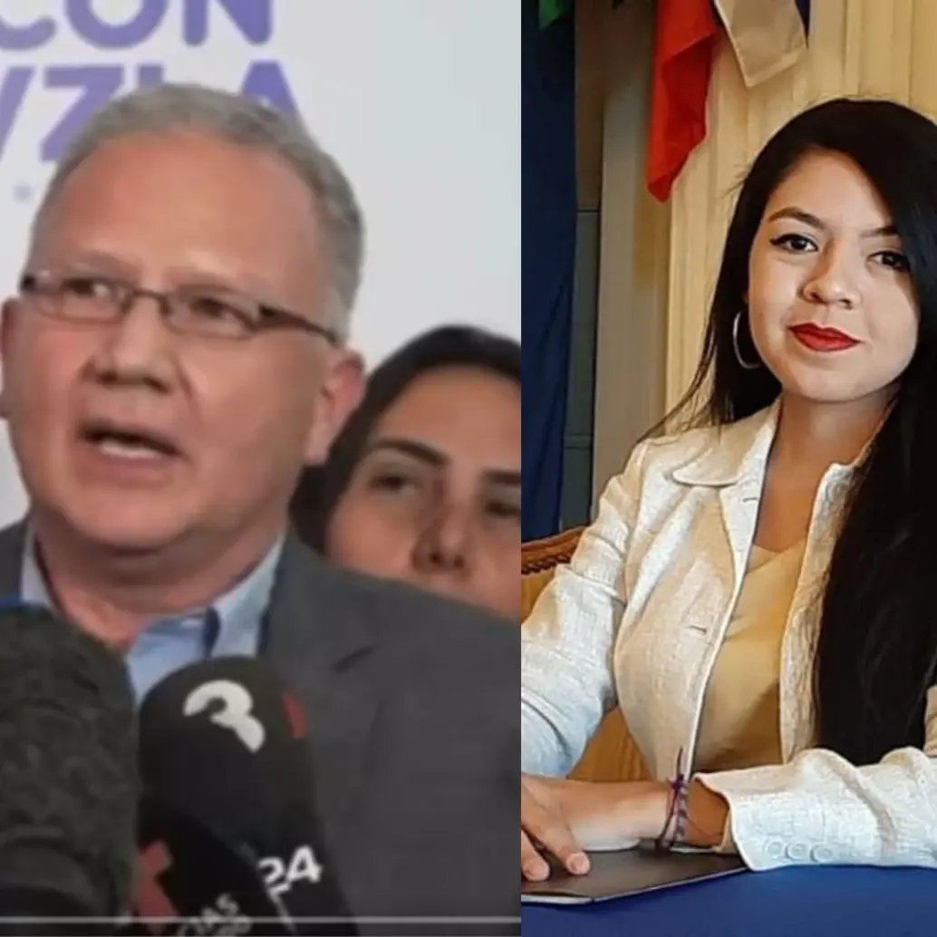 Perkins Rocha, asesor legal de Machado y María Oropeza miembro del movimiento opositor, entre los liberados. Foto: tomadas de redes sociales.