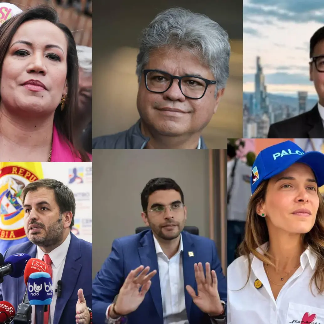 De izquierda a derecha; arriba: Carolina Corcho, Wilson Arias, Walter Rodríguez. Abajo: Andrés Forero, Hernán Cádavid y Maria Claudia Posada: Foto: Colpresa, El Colombiano y redes sociales.