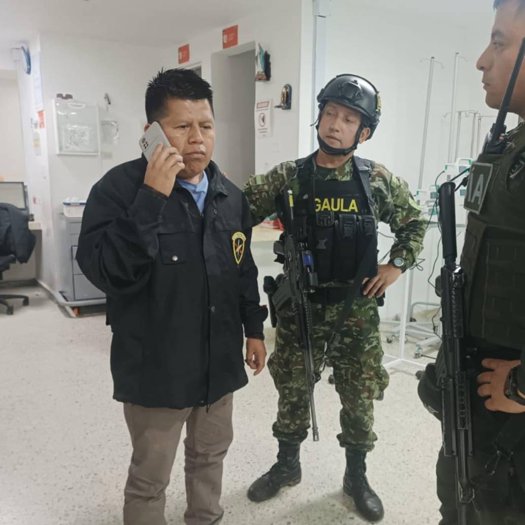 Acalde de Morales, Cauca, Óscar Guachetá, liberado por el Gaula. Foto: Fuerzas Militares. 