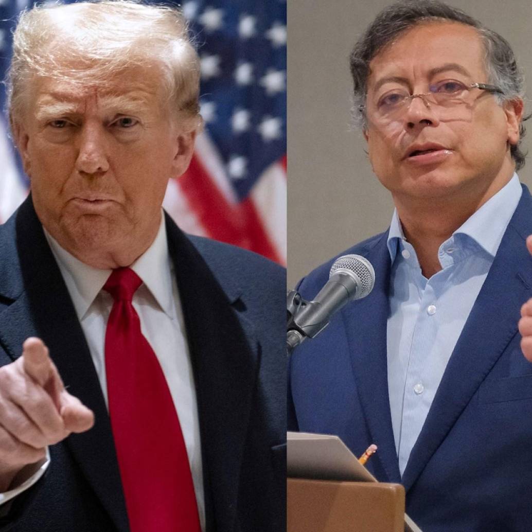 El gobierno de Donald Trump a través del Departamento del Tesoro ha decidido incluir al presidente Gustavo Petro, su familia y al ministro del Interior en la lista Clinton. Fotos: Getty Images y Presidencia
