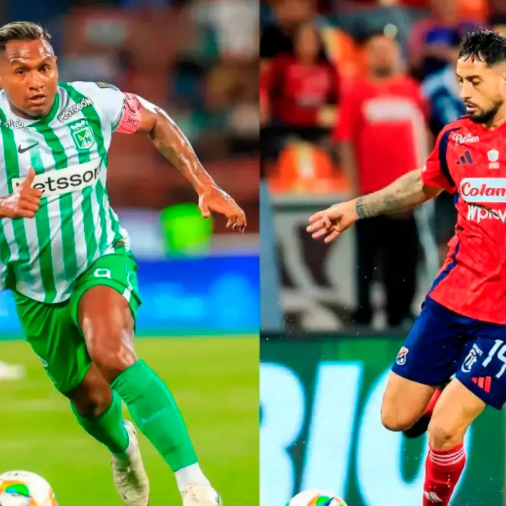 El delantero de Atlético Nacional, Alfredo Morenos, es uno de los referentes de ataque del cuadro verde. El atacante argentino Francisco Fydriszewski es el goleador de la Liga. Foto: Camilo Suárez