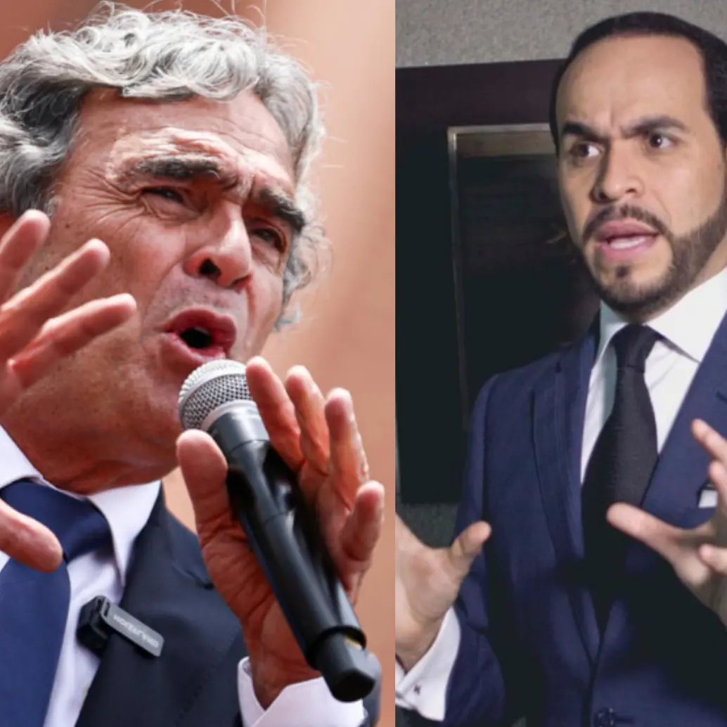 Sergio Fajardo, candidato de ideología de centro, y Abelardo de la Espriella, candidato de la derecha. Foto: Colprensa. 