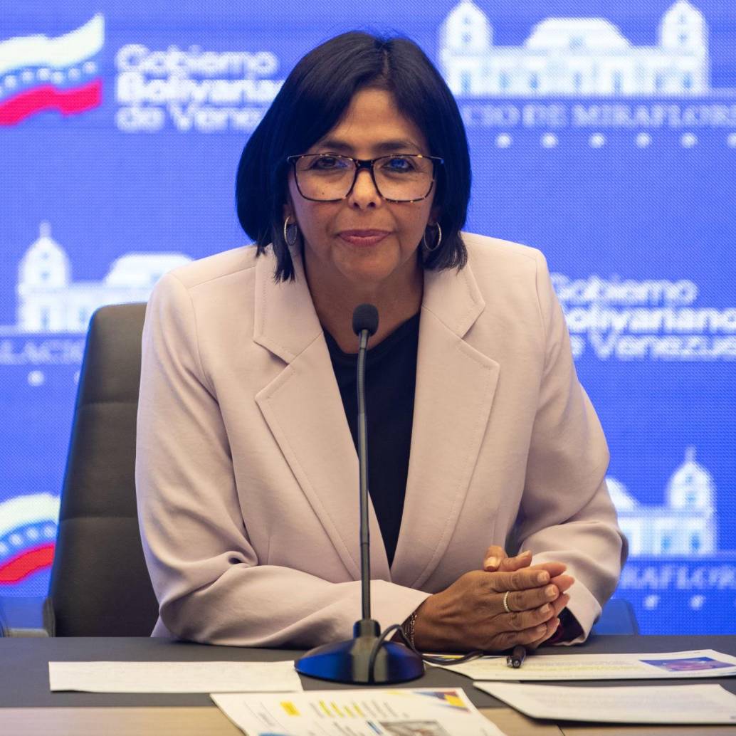 Delcy Rodriguez, presidenta encargada de Venezuela. FOTO: Getty