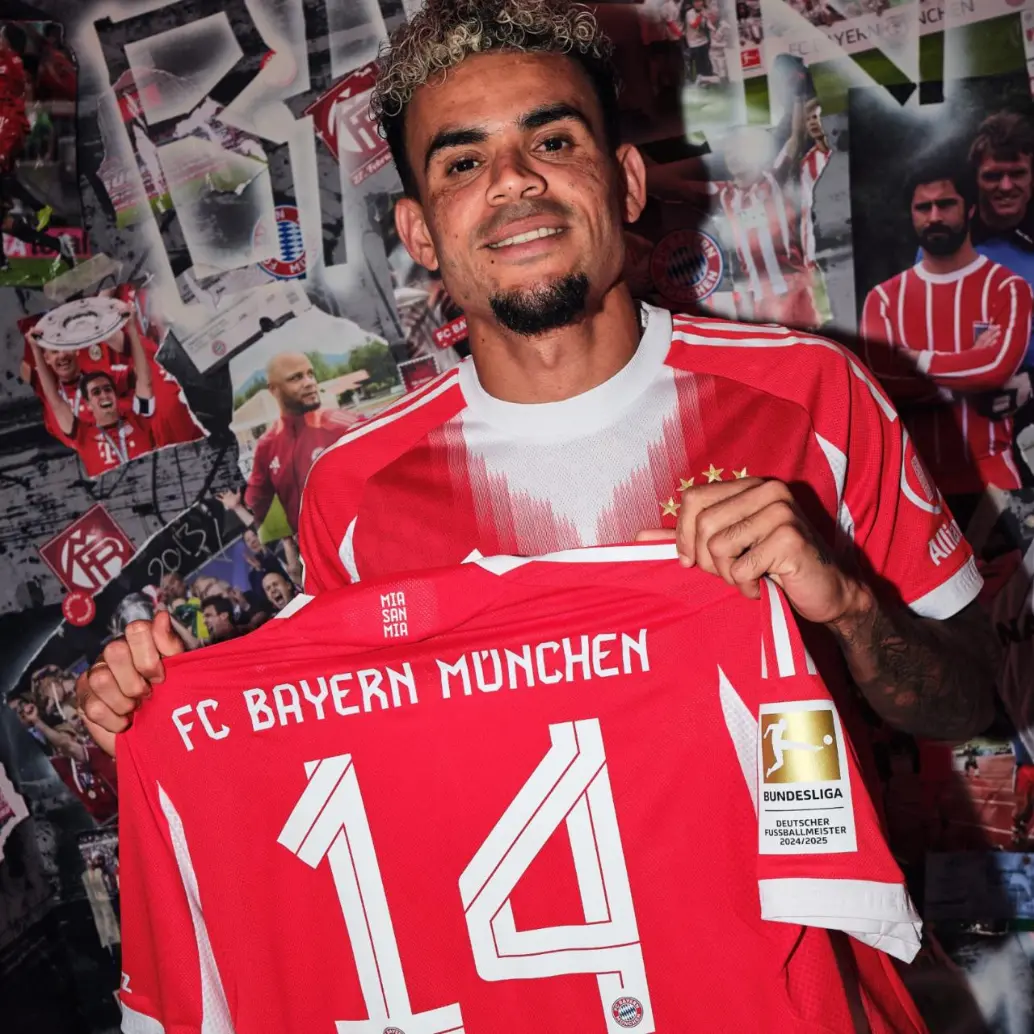 Luis Díaz. FOTO: Redes sociales Bayern Múnich
