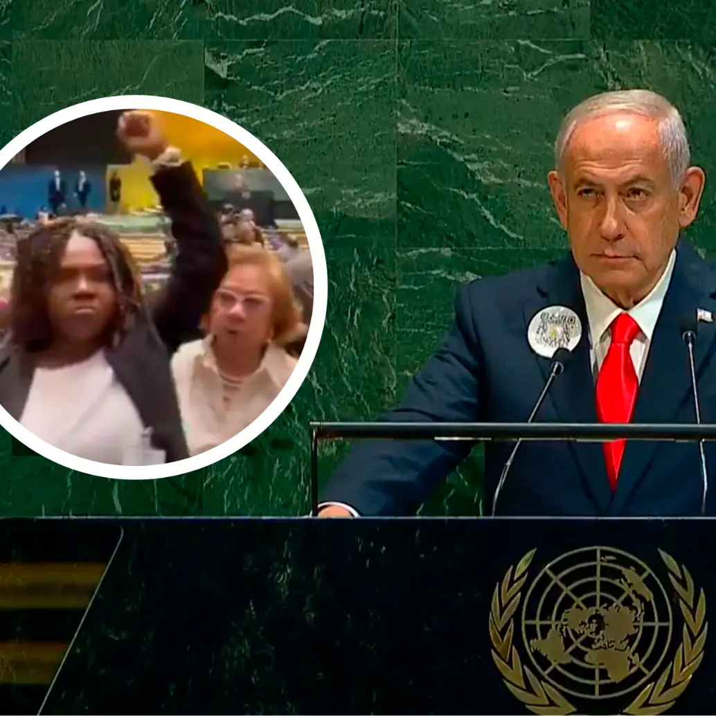 Con este gesto el Gobierno de Gustavo Petro reafirmó su postura crítica, acusando a Israel de genocidio y defendiendo la causa palestina en escenarios internacionales. FOTO: Captura de video