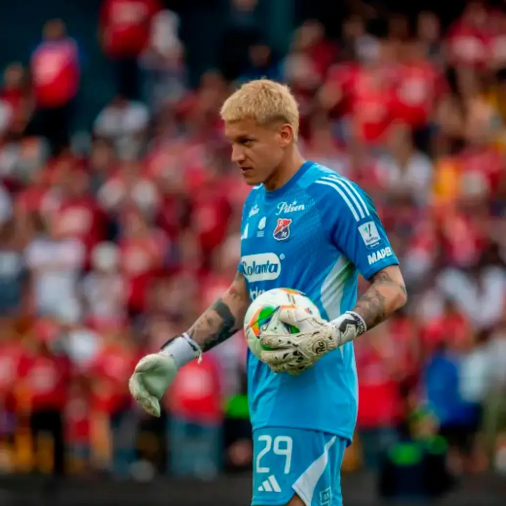 El arquero uruguayo Washington Aguerre volvió a ser titular con el Medellín en un partido por Liga después de un par de meses. FOTO: Juan Antonio Sánchez