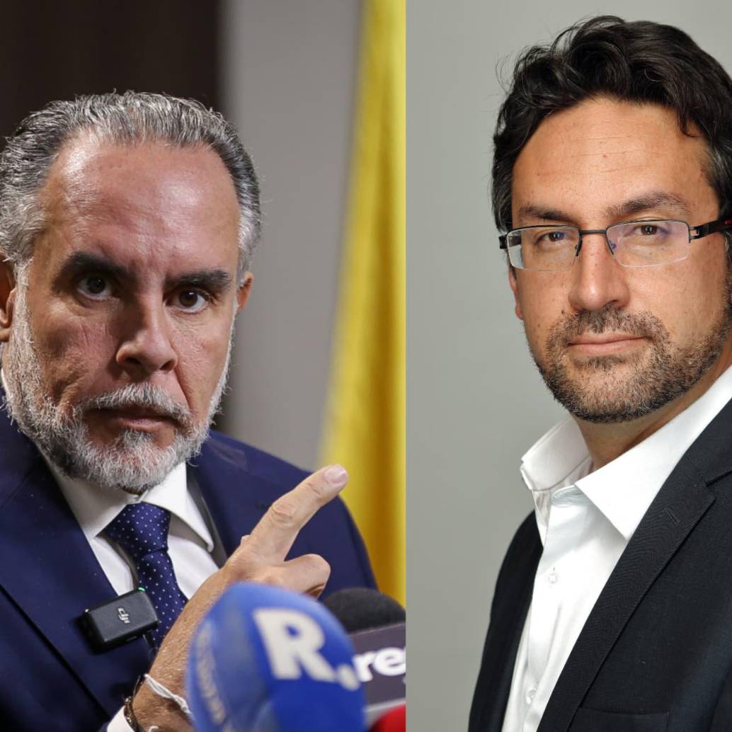 Izquierda, Armando Benedetti ministro de Interior. Derecha, Camilo Enciso, exsecretario de Transparencia. Foto: Colprensa y cortesía