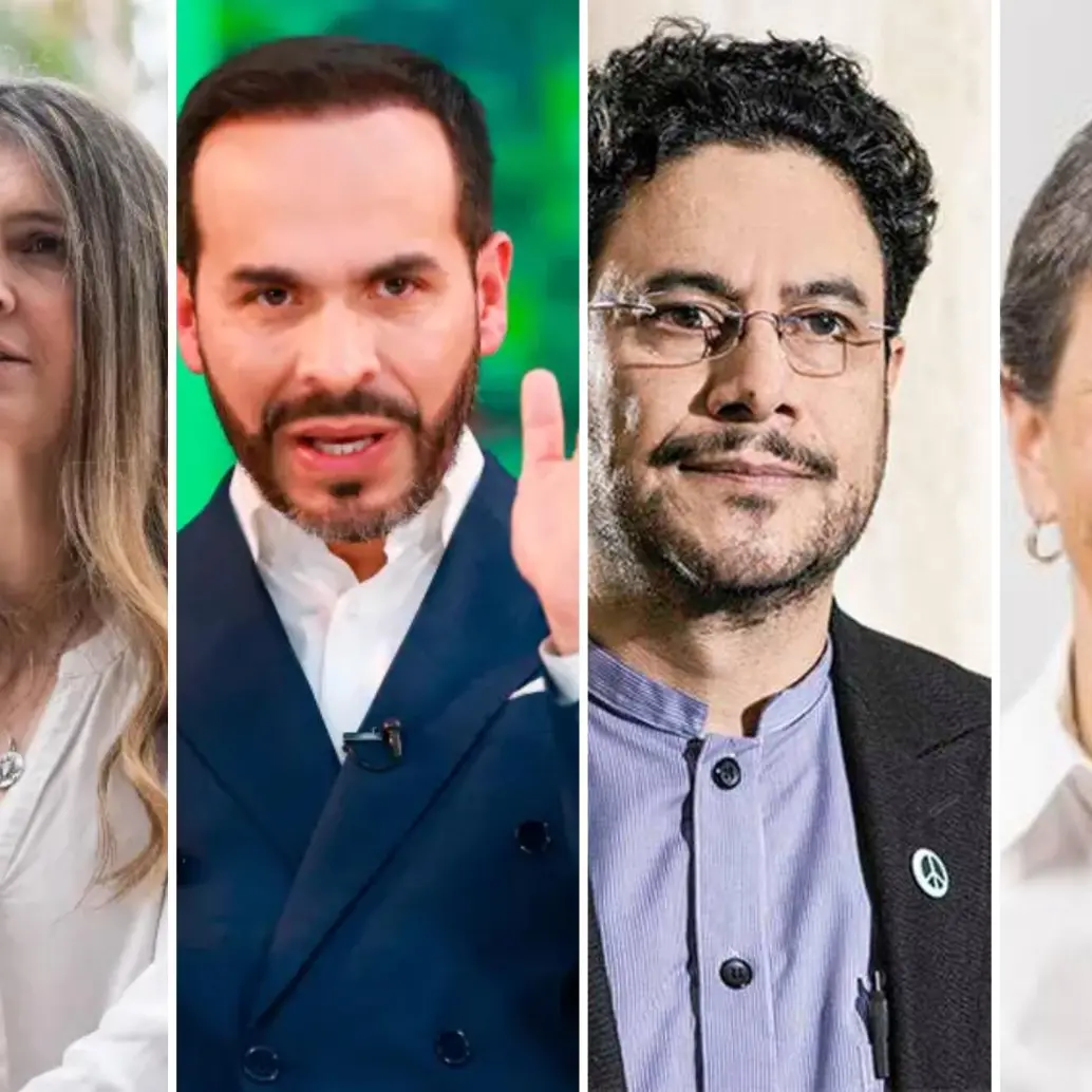 Paloma Valencia, Abelardo de la Espriella, Iván Cepeda y Claudia López. Diversas encuestan han medido sus posibilidades para las elecciones. FOTOS: Julio César Herrera, Senado y Colprensa