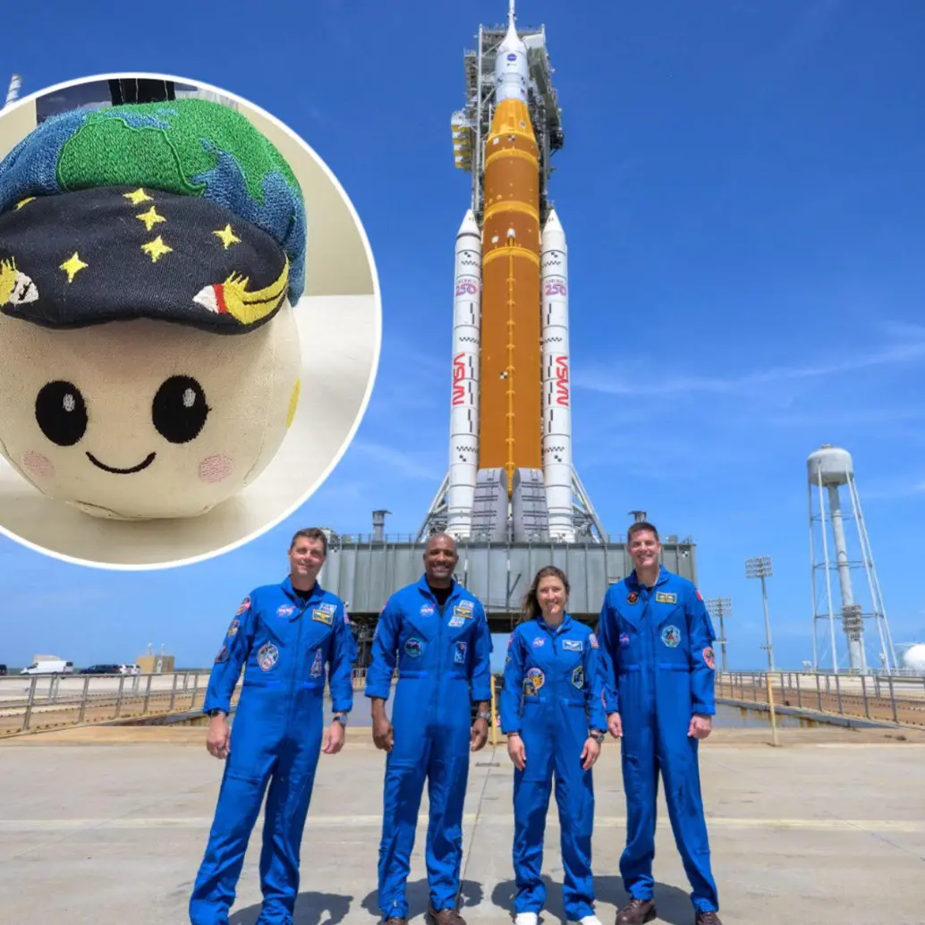 Un equipo multidisciplinario conformado por cuatro astronautas y una mascota llamada Rise viajarán a la Luna en la misión Artemis II. Fotos: Getty Images y Nasa