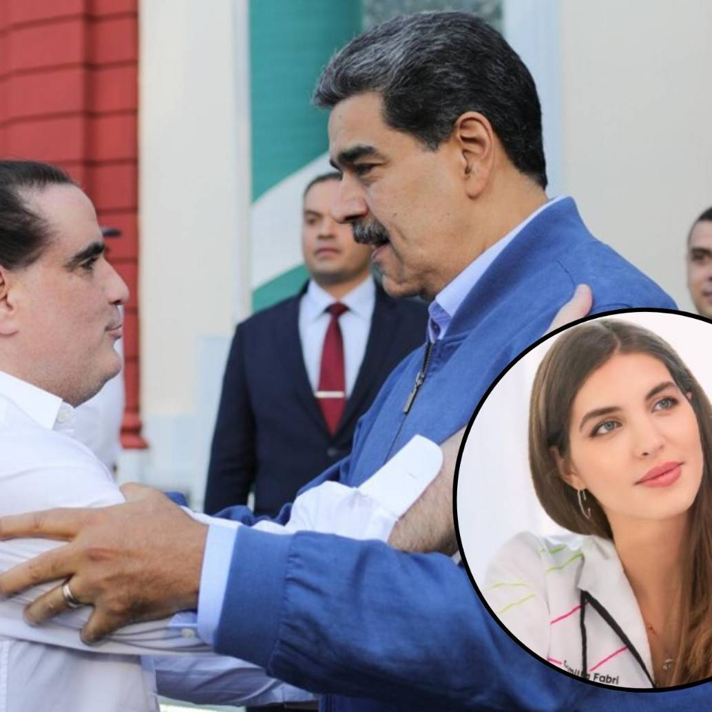 Nicolás Maduro recibió al empresario colombiano Alex Saab en Caracas tras ser liberado por EEUU en el 2023. Foto: Colprensa. 