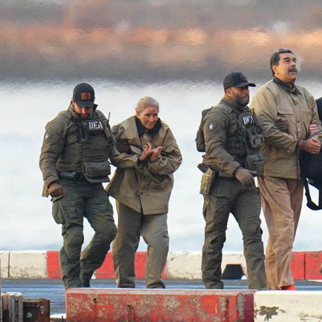 Nicolás Maduro y su esposa Cilia Flores trasladados al juzgado de Nueva York. Foto: Getty 