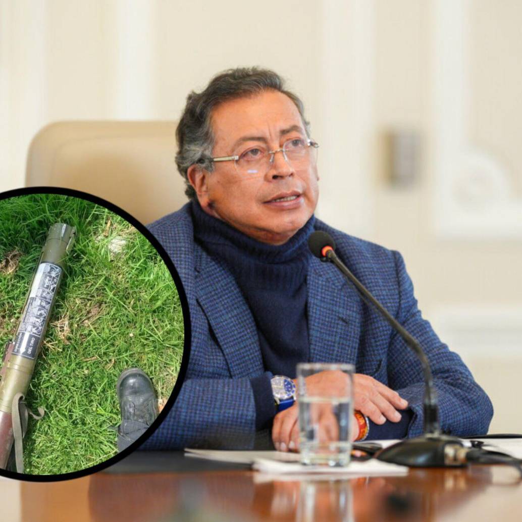 El presidente Gustavo Petro insiste en que quieren atentar contra su vida. Fotos: Colprensa y Presidencia