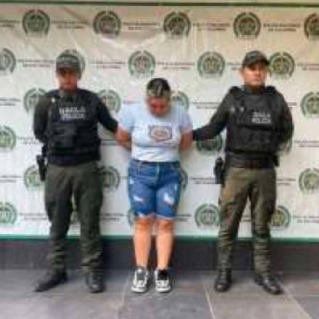 La mujer fue imputada del delito de concierto para delinquir con fines de extorsión. FOTO: Cortesía Policía