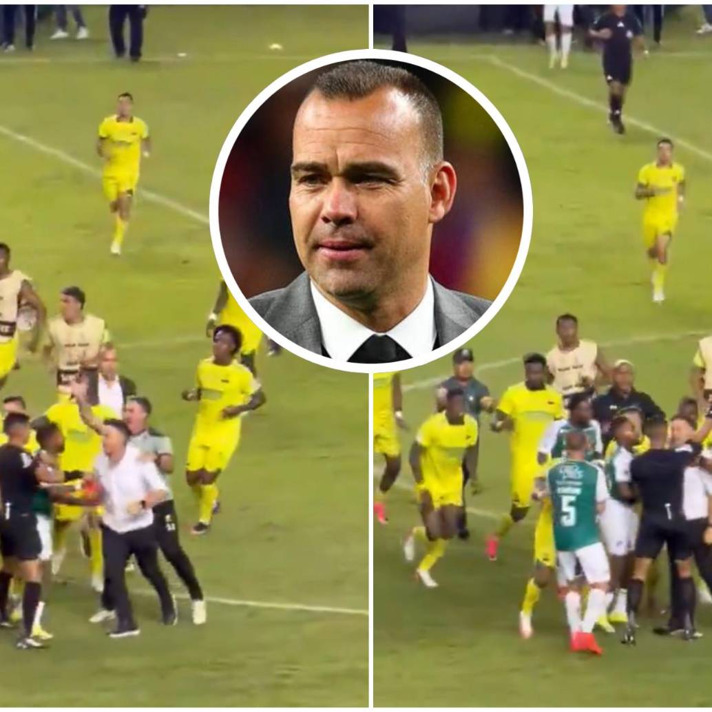 Sin espacio para hablar del 1-1 deportivo, la rueda de prensa pospartido en Palmaseca se transformó en un duro descargo contra el arbitraje y la conducta técnica rival. FOTO: Captura de video de redes sociales y Getty