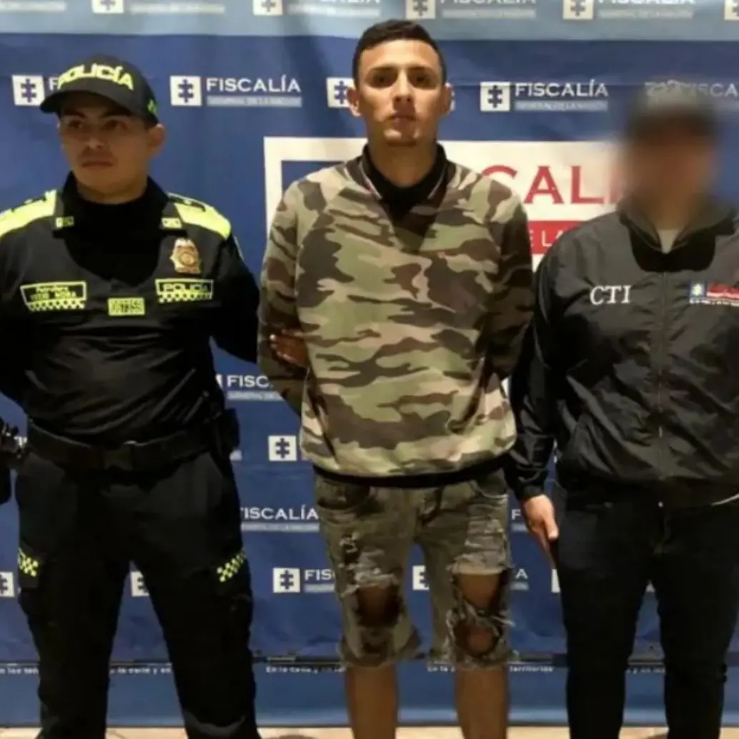 Yeferson Eduardo Rodríguez Fernández, alias El Duende, tras su detención. FOTO: Cortesía