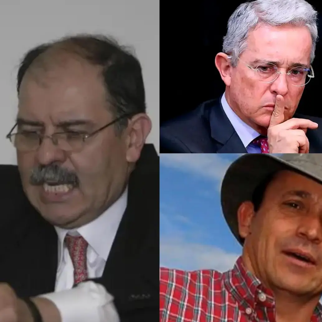 A la izquierda, José Miguel Narváez, exsubdirector del DAS. Arriba Álvaro Uribe, abajo su hermano Santiago Uribe. FOTO: COLPRENSA