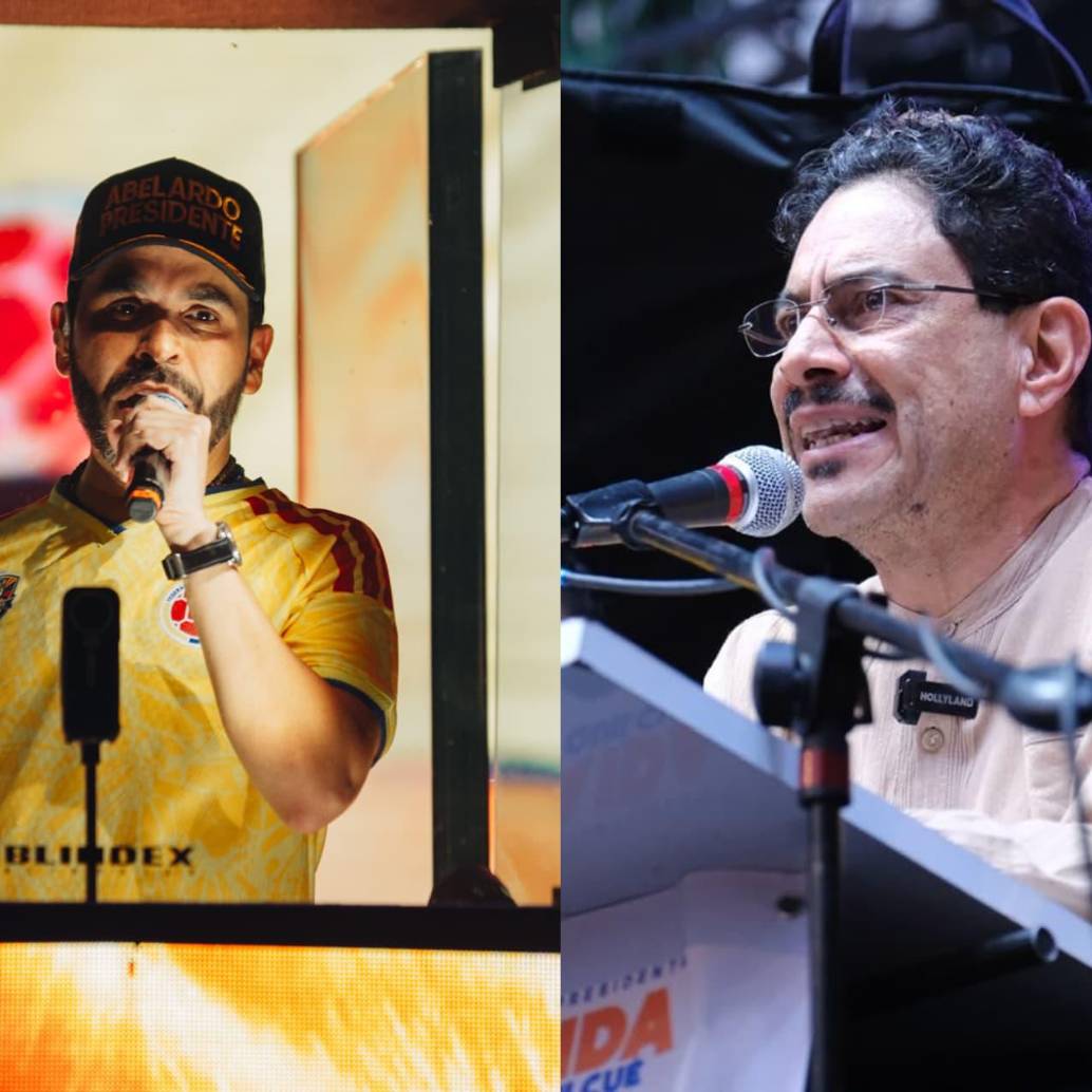 Abelardo de la Espriella en Montería e Iván Cepeda en Medellín. Fotos: Cortesía.