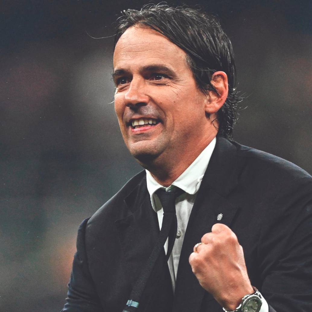 El entrenador italiano Simone Inzaghi, hermano del goleador Filippo, llegó al banquillo del Inter en 2021, proveniente de la Lazio . FOTO: GETTY