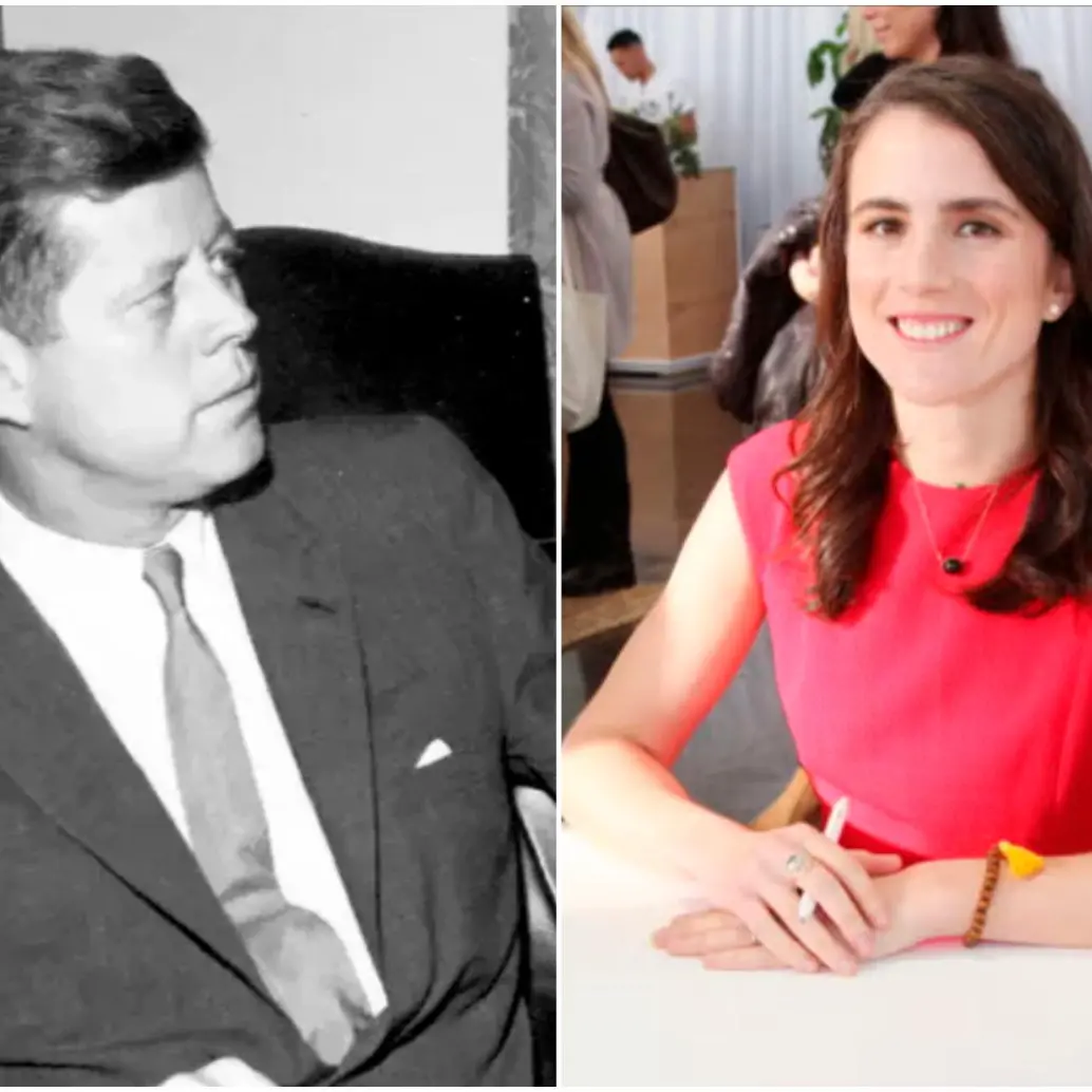 El expresidente de Estados Unidos, John F. Kennedy, y su nieta Tatiana Schlossberg. FOTOS: Archivo EL COLOMBIANO y Getty 