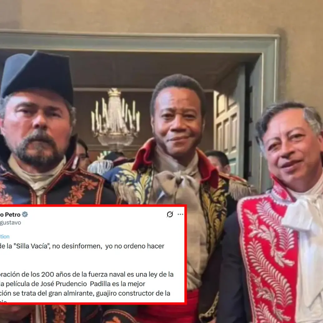 El presidente Gustavo Petro se pronunció ante los reclamos sobre si fue una petición directa de él o no. Una entrevista muestra que sí. Crédito: Caracol Radio/Redes Sociales. 