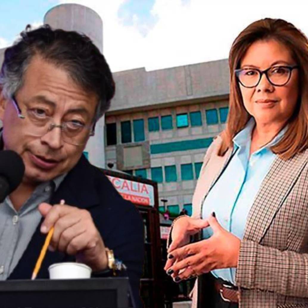 Presidente Gustavo Petro cargó contra la fiscal general Luz Adriana Camargo. Foto: Colprensa