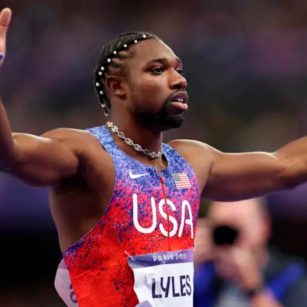 El atleta estadounidense Noah Lyles, de 28 años, es el vigente campeón olímpico de los 100 metros planos. FOTO: JUEGOS OLÍMPICOS
