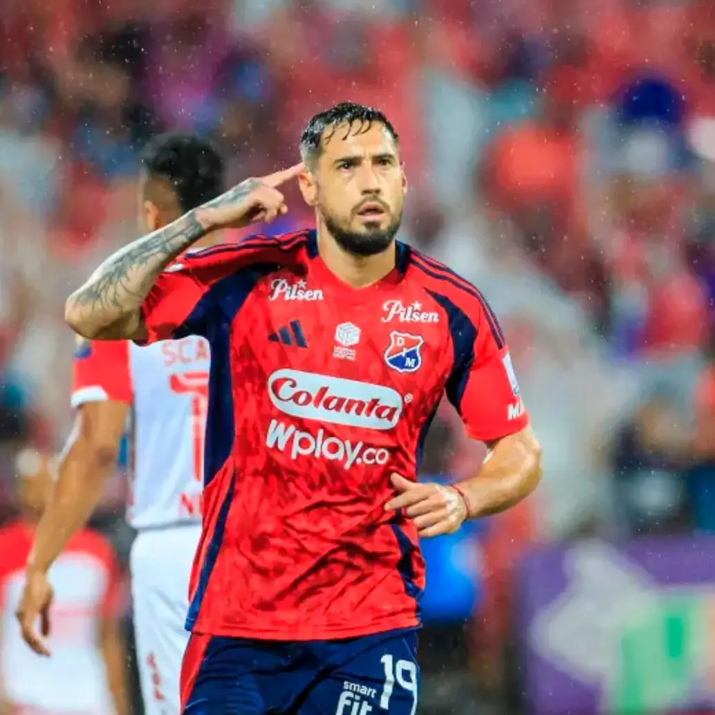 El delantero argentino Francisco Fydriszewski fue el goleador del cuadro rojo en 2025. Será titular en Pasto. Foto: Camilo Suárez