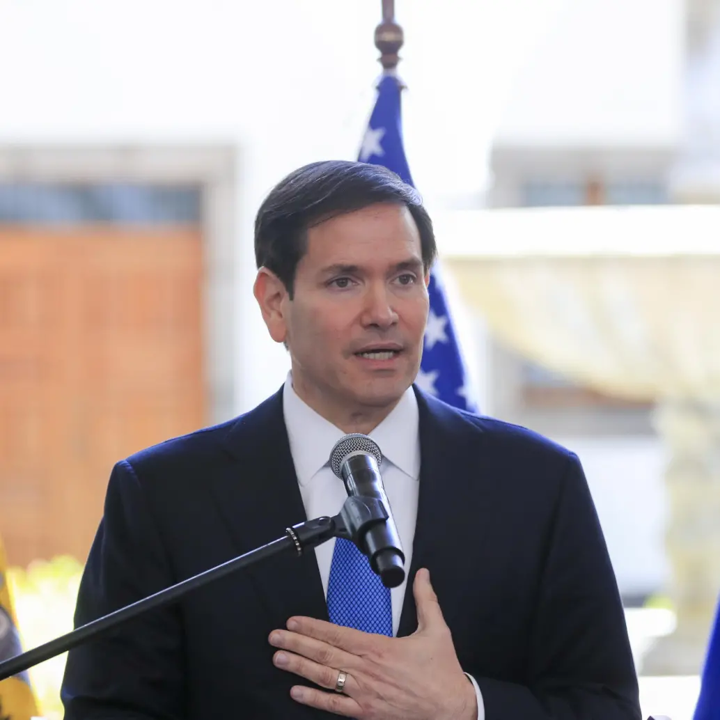 El secretario de Estado estadounidense, Marco Rubio, habló sobre la presunta vinculación entre las disidencias de las Farc, el ELN y el régimen venezolano de Nicolás Maduro. FOTO: <i>XinhuA</i>