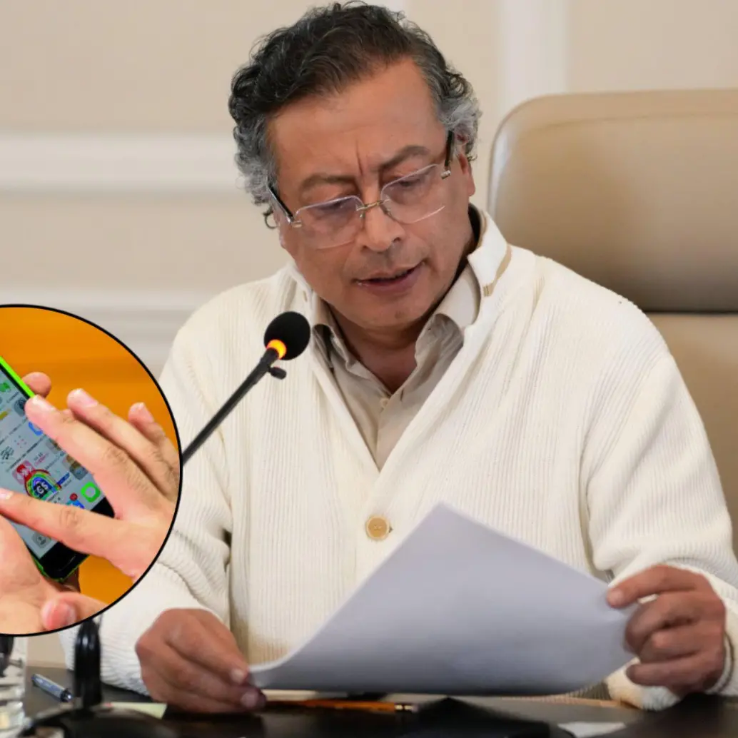 Gustavo Petro habló de un nuevo modelo de justicia y puso como ejemplo a los ladrones de celulares. FOTOS: Presidencia y EL COLOMBIANO
