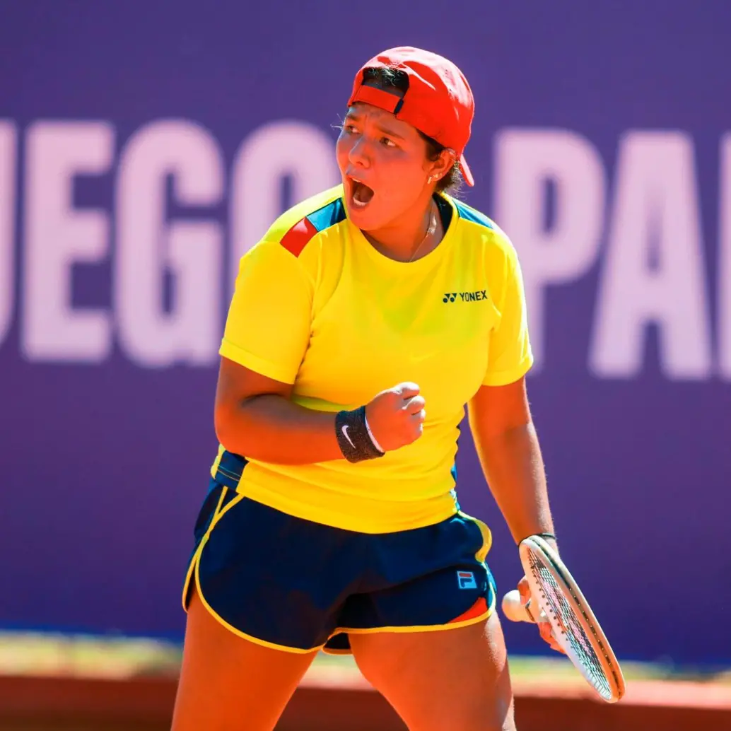 La bogotana Valentina Mediorreal también ha sido convocada a la Selección Colombia de la Billie Jean King Cup.<span class="mln_uppercase_mln"> FOTO</span> <b><span class="mln_uppercase_mln">@panamsports</span></b>