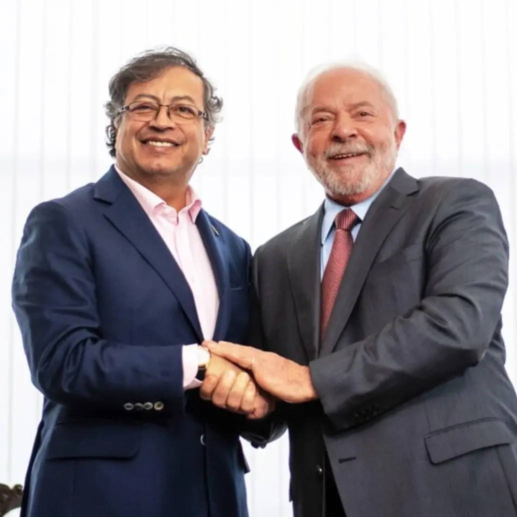Presidentes Gustavo Petro y Lula da Silva. Foto: Colprensa