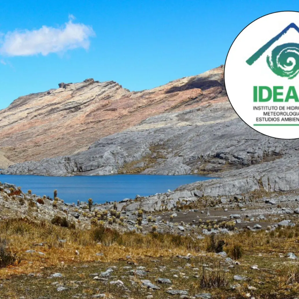 Autoridades ambientales confirmaron la desaparición del glaciar de los Cerros de la Plaza. Foto: Daniel Castillo (Ideam) y Colprensa