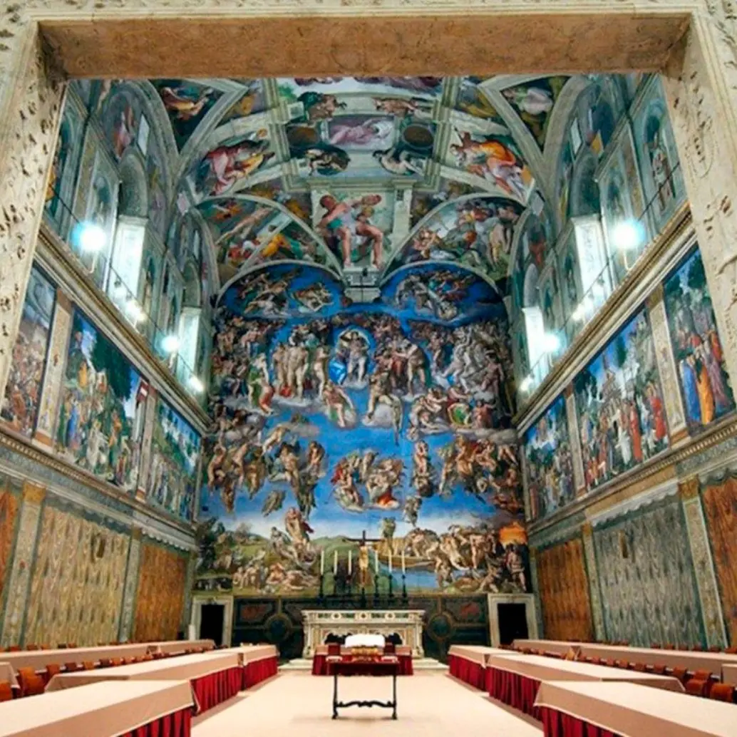 La Capilla Sixtina es el lugar donde los cardenales eligen al nuevo papa. FOTO: Cortesía Vatican News