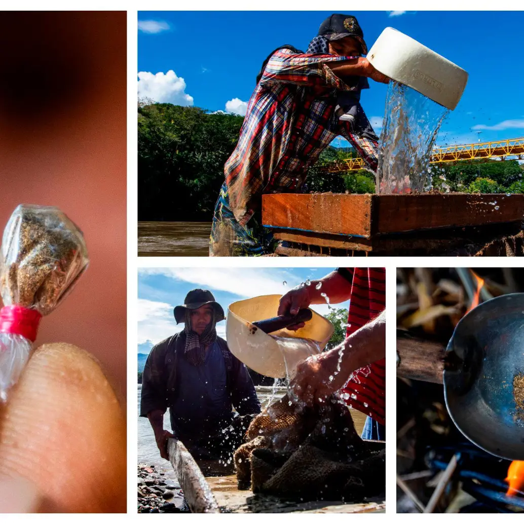 También llamada minería de subsistencia, la modalidad más común en el país es el barequeo, definido como el lavado de arenas y tierra sin maquinaria para separar metales preciosos de otros elementos. FOTO JULIO CÉSAR HERRERA ECHEVERRY